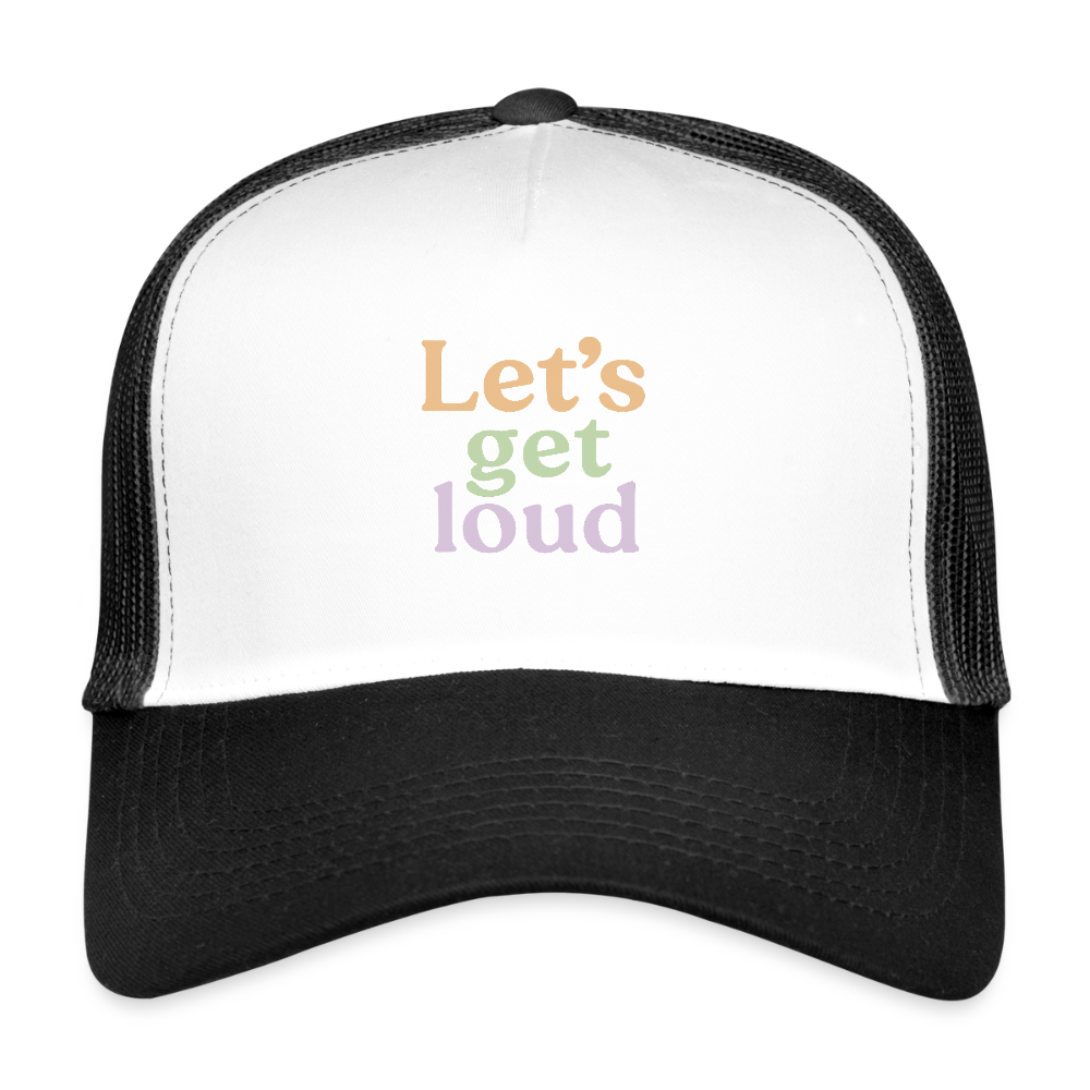 Cap  "Let's get loud" - Weiß/Schwarz