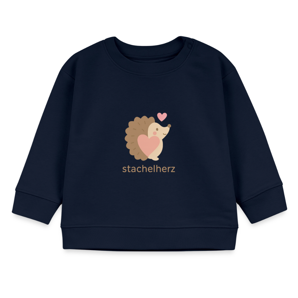 Bio-Sweatshirt "Igel" - Navy