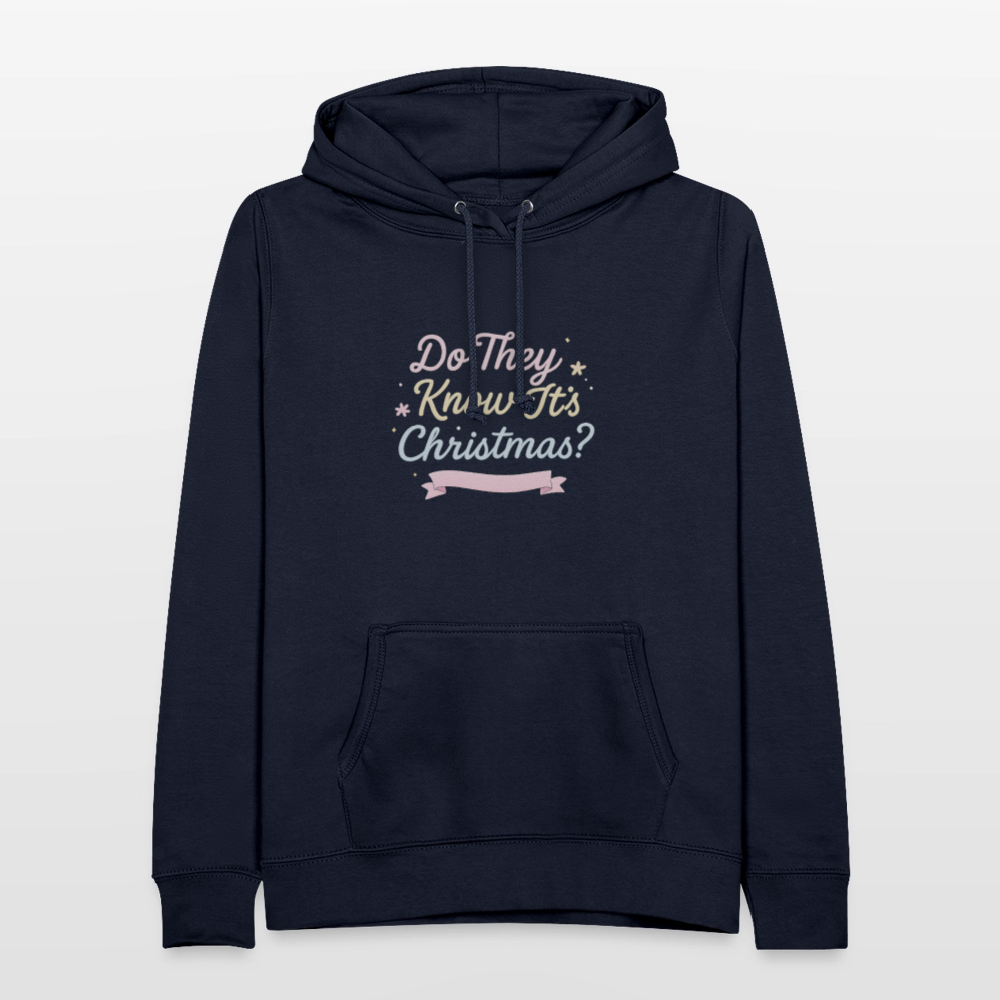 Frauen Hoodie "Do They Know It's Christmas?" - Navy