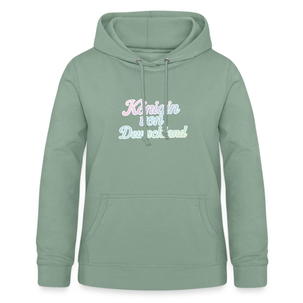 Frauen Hoodie "Königin von Deutschland" - Graugrün