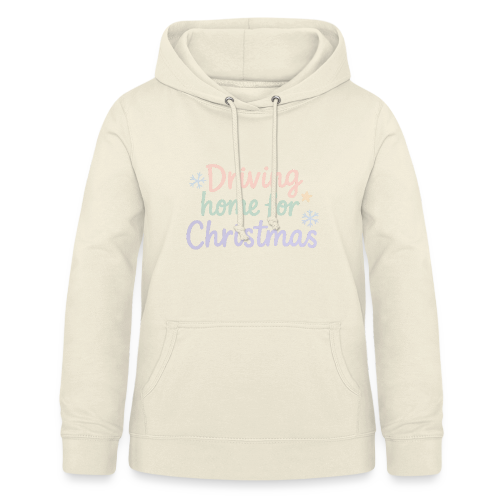 Frauen Hoodie "Driving home for Christmas" - Vanille-Milchshake