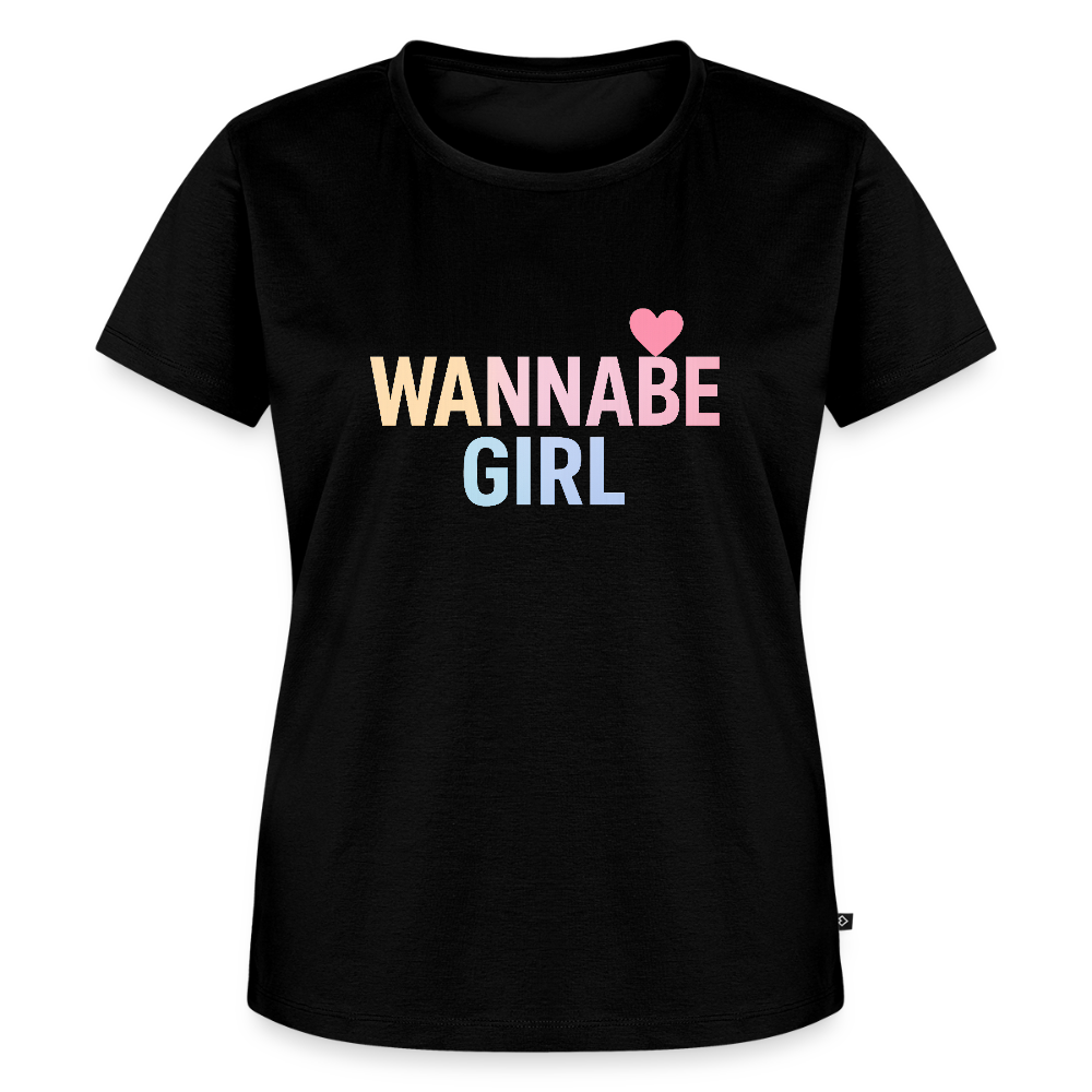 Frauen Premium T-Shirt "Wannabe Girl" - Schwarz