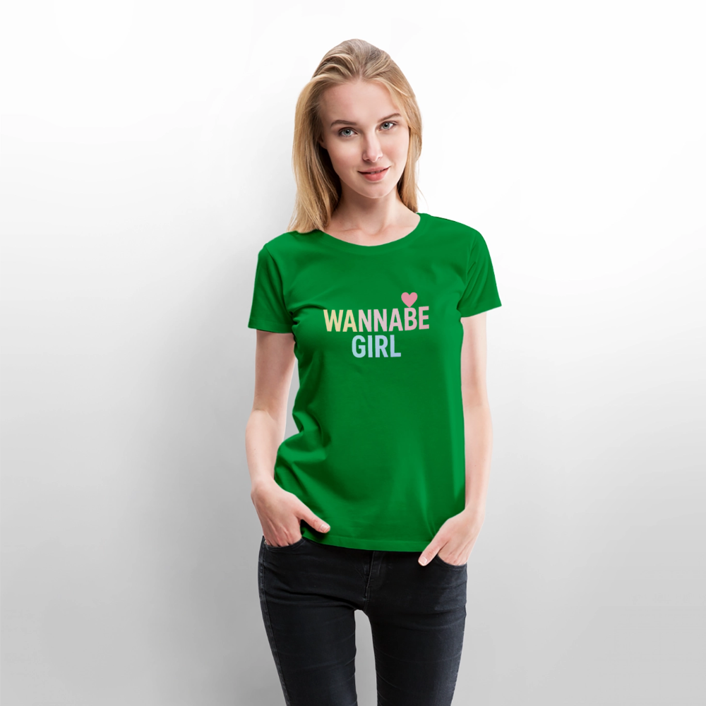 Frauen Premium T-Shirt "Wannabe Girl" - Grün
