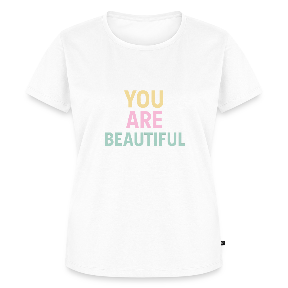 Frauen Premium T-Shirt "beautiful" - Weiß