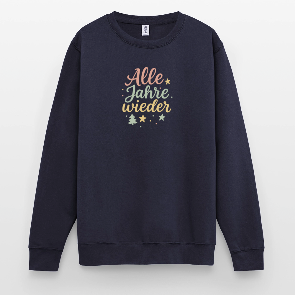 Unisex Pullover "Alle Jahre wieder" - Navy