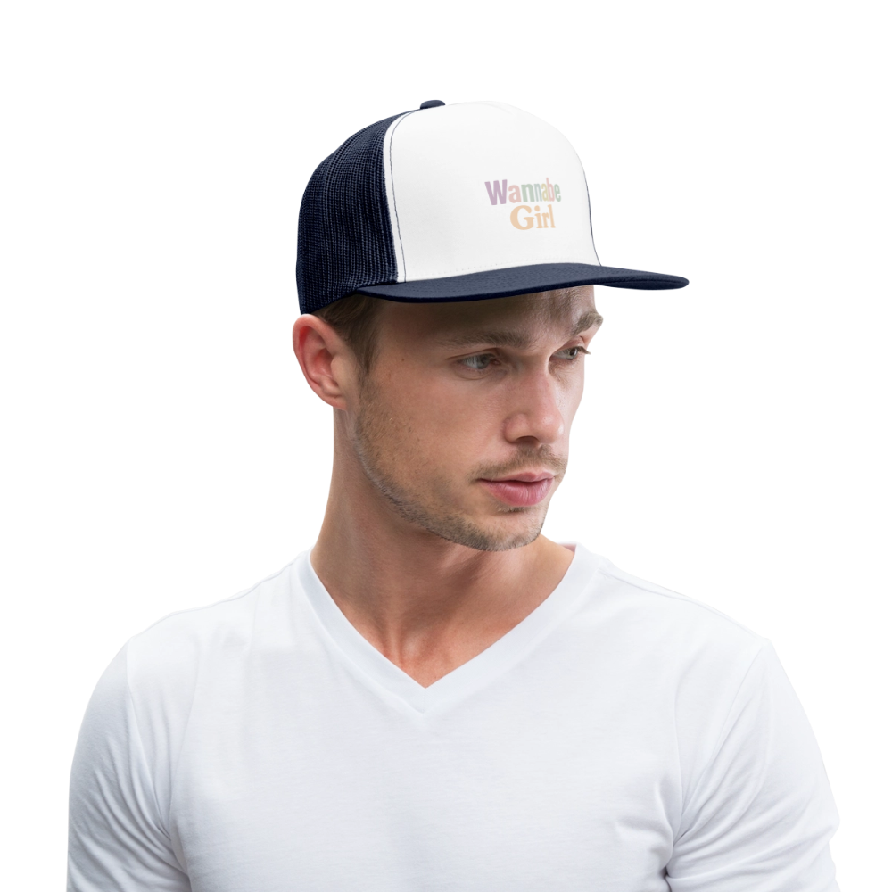 Cap "Wannabe Girl" - Weiß/Navy
