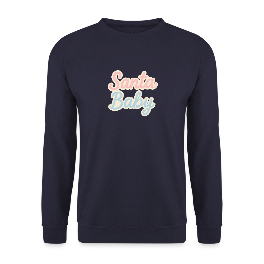Unisex Pullover "Santa Baby" - Navy