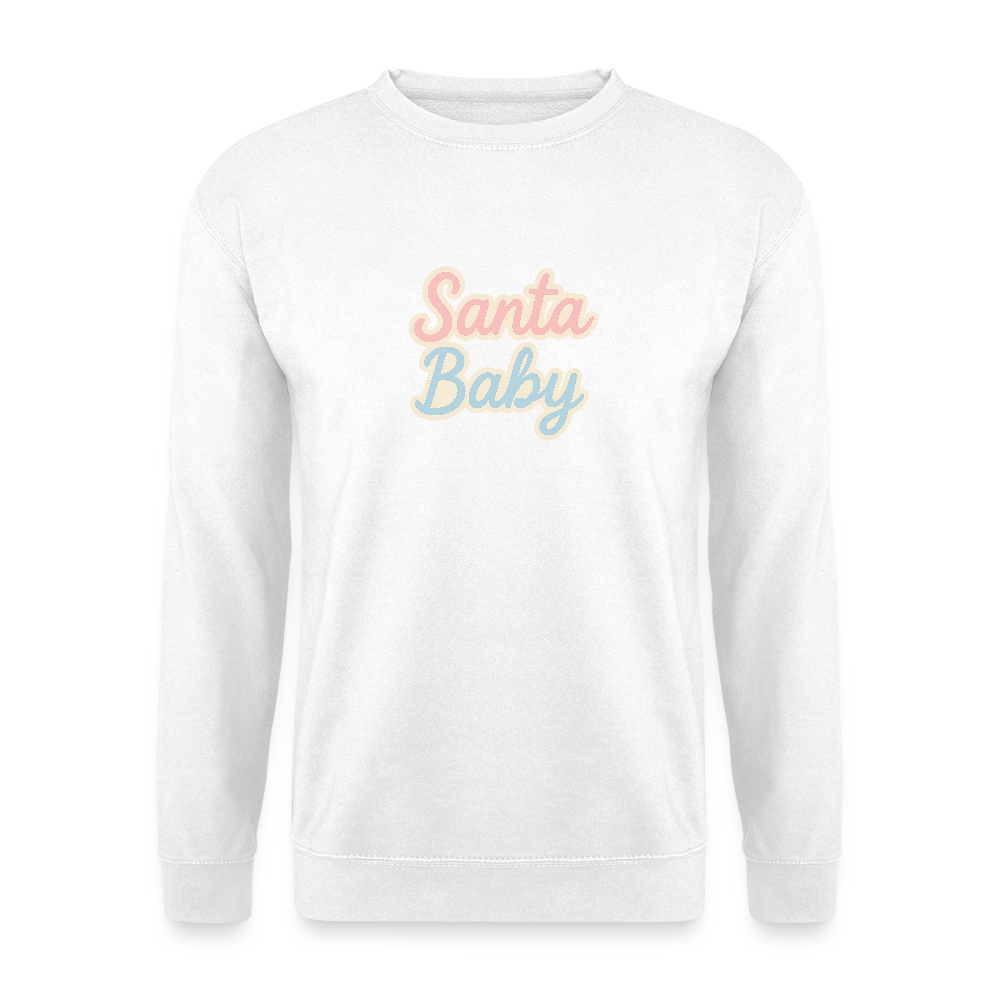 Unisex Pullover "Santa Baby" - Weiß