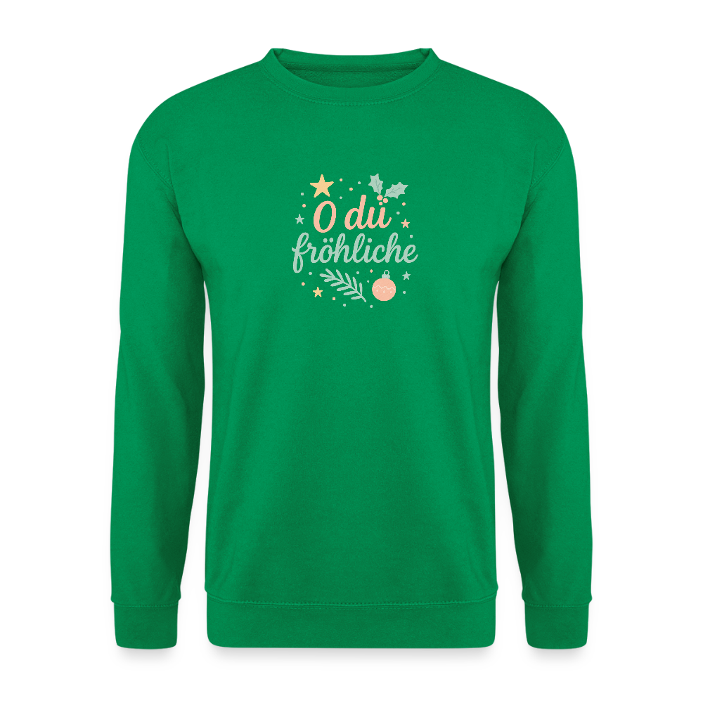 Unisex Pullover "O du fröhliche" - Kelly Green