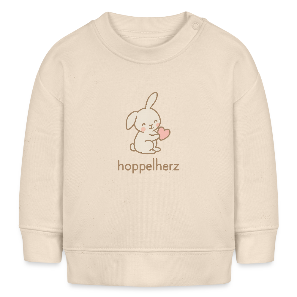 Bio-Sweatshirt "Hase" - Weißgrau