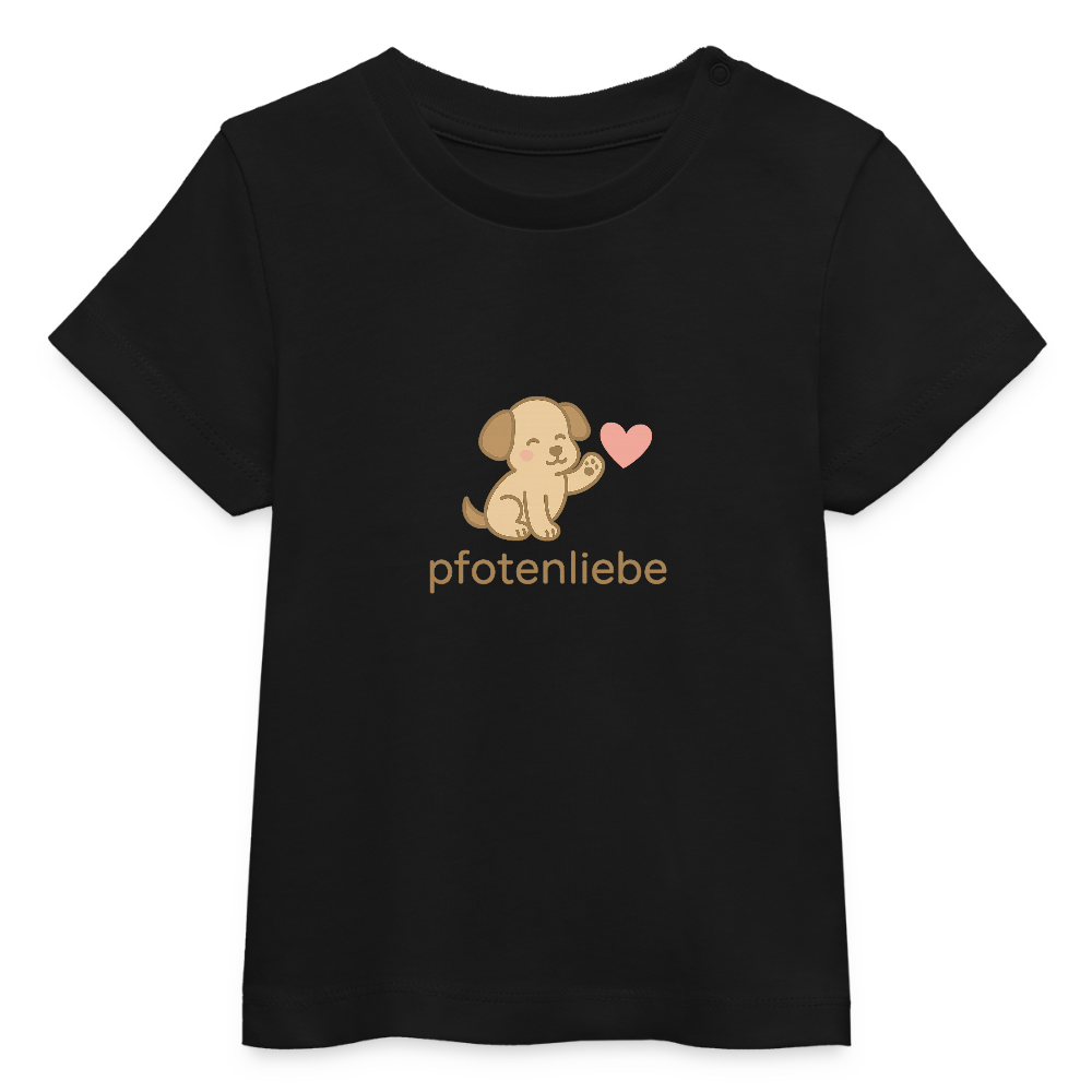 Baby Bio-T-Shirt "Hund" - Schwarz