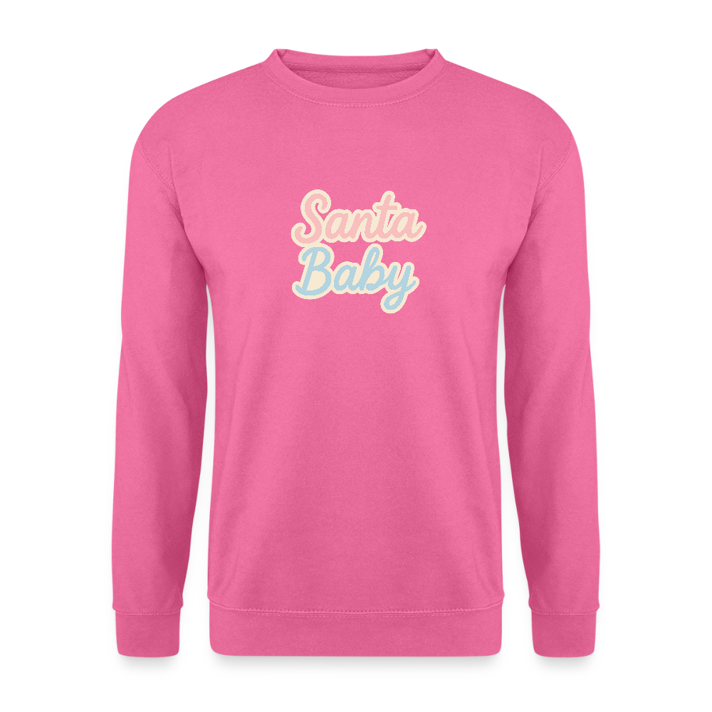 Unisex Pullover "Santa Baby" - Pink