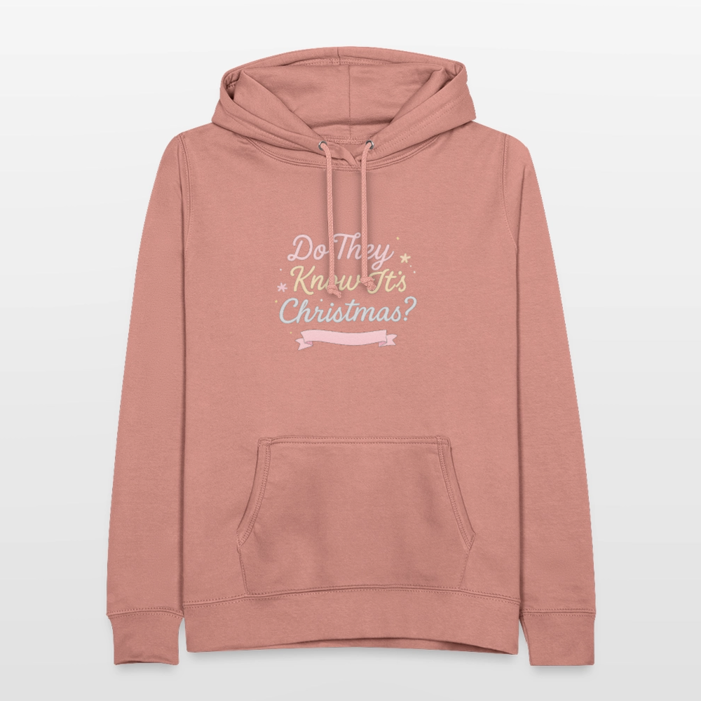 Frauen Hoodie "Do They Know It's Christmas?" - Altrosa