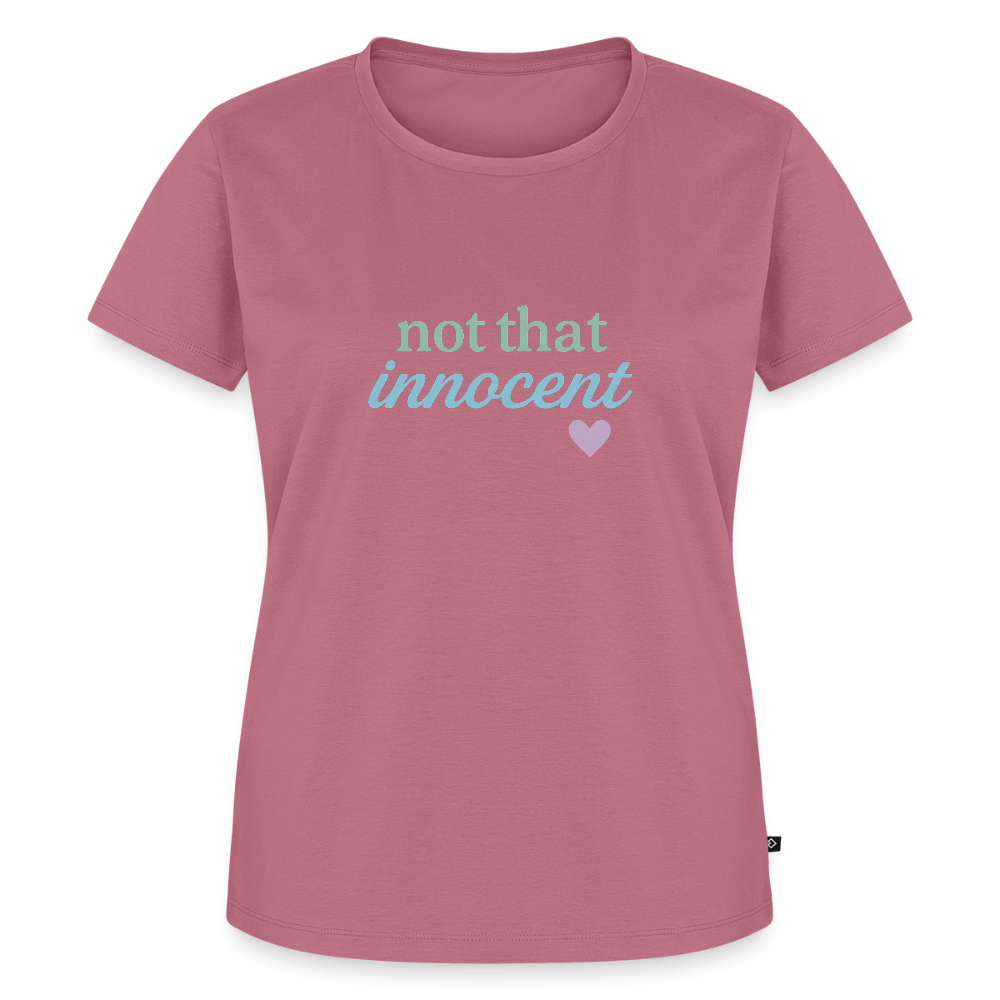 Frauen Premium T-Shirt "not that innocent" - Mauve