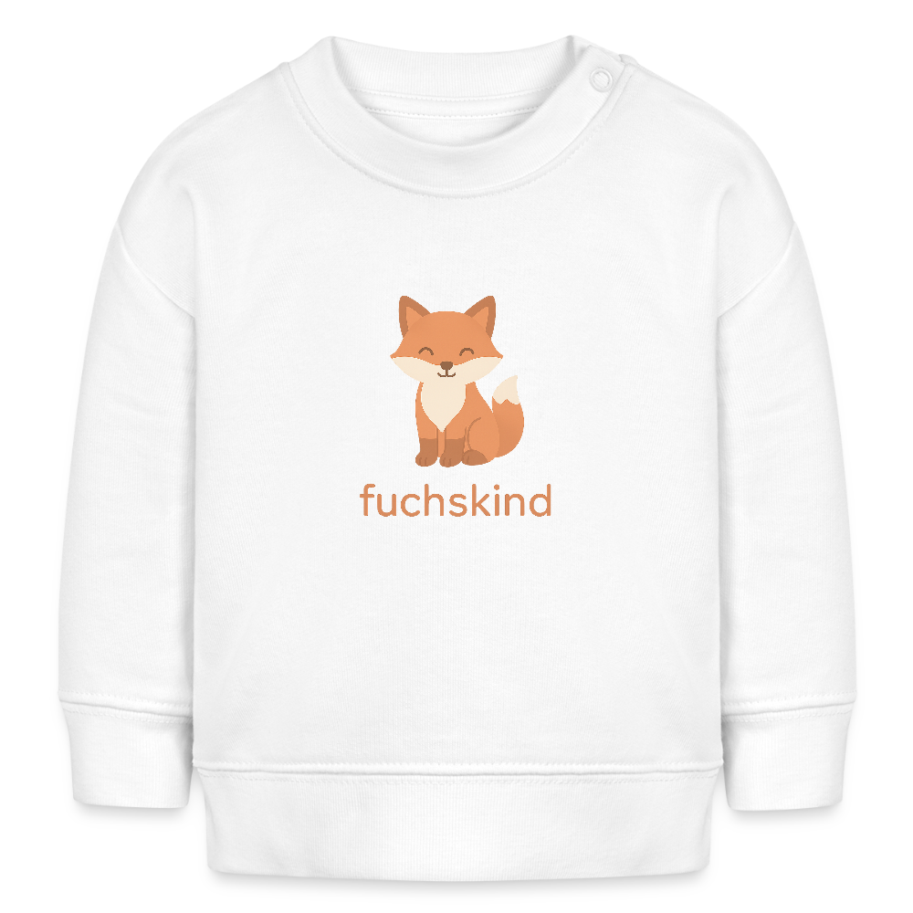 Bio-Sweatshirt "Fuchs" - Weiß