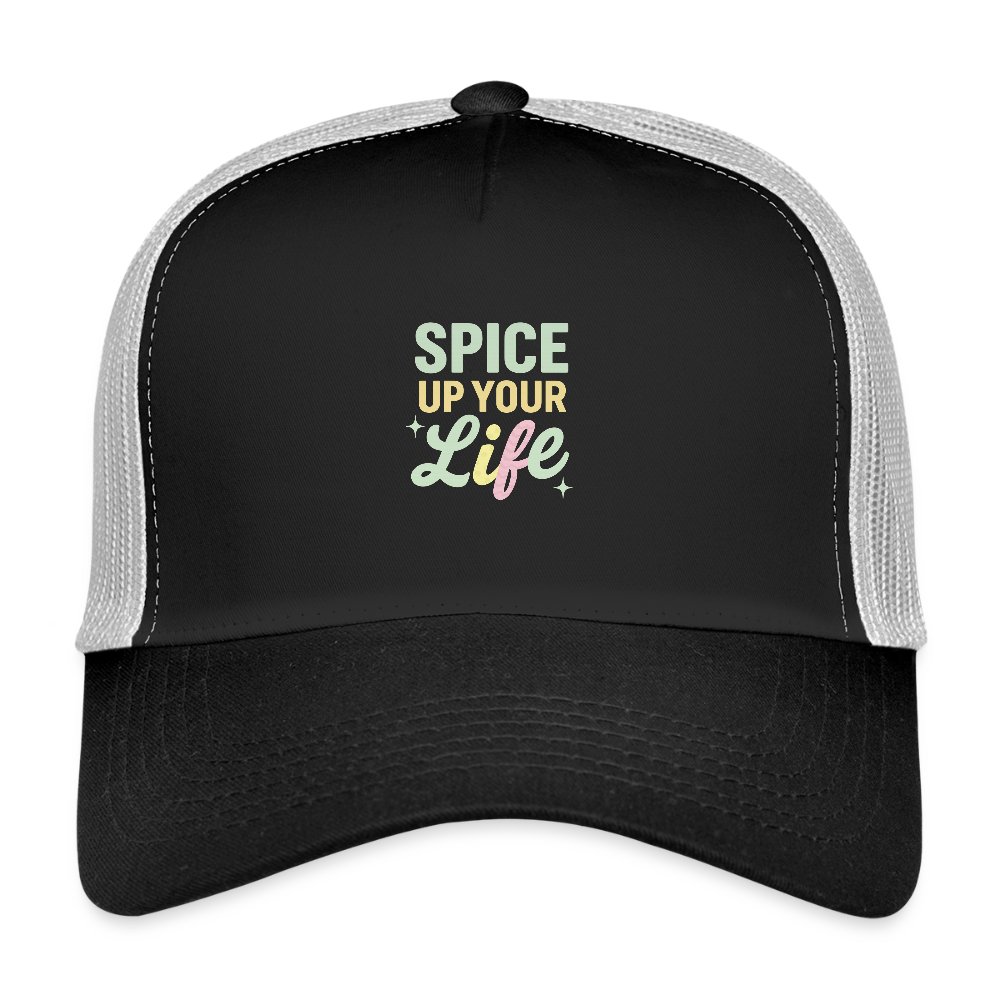 Cap "Spice up your life" - Schwarz/Steingrau