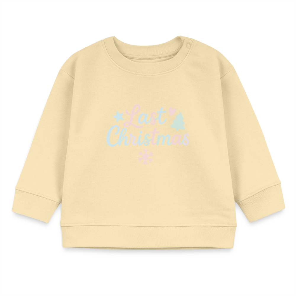 Bio-Sweatshirt "Last Christmas" - Creme