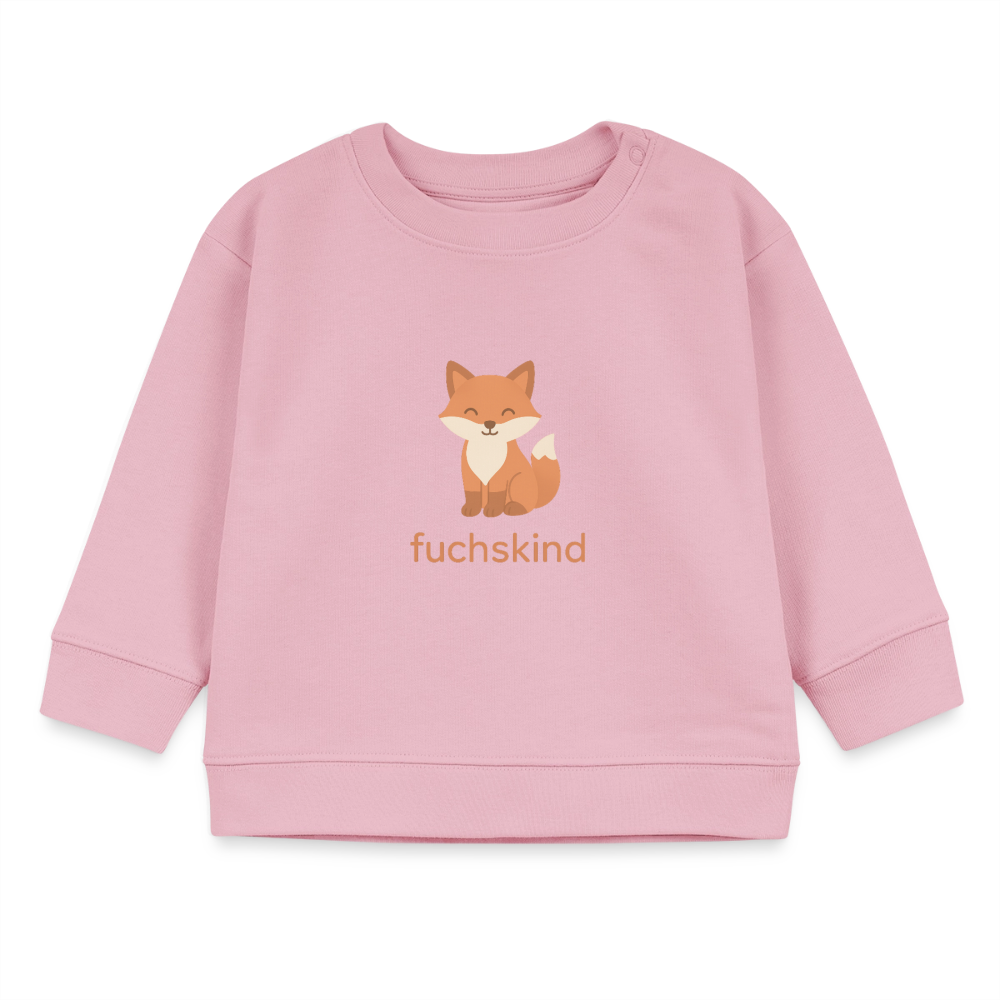 Bio-Sweatshirt "Fuchs" - Hellrosa
