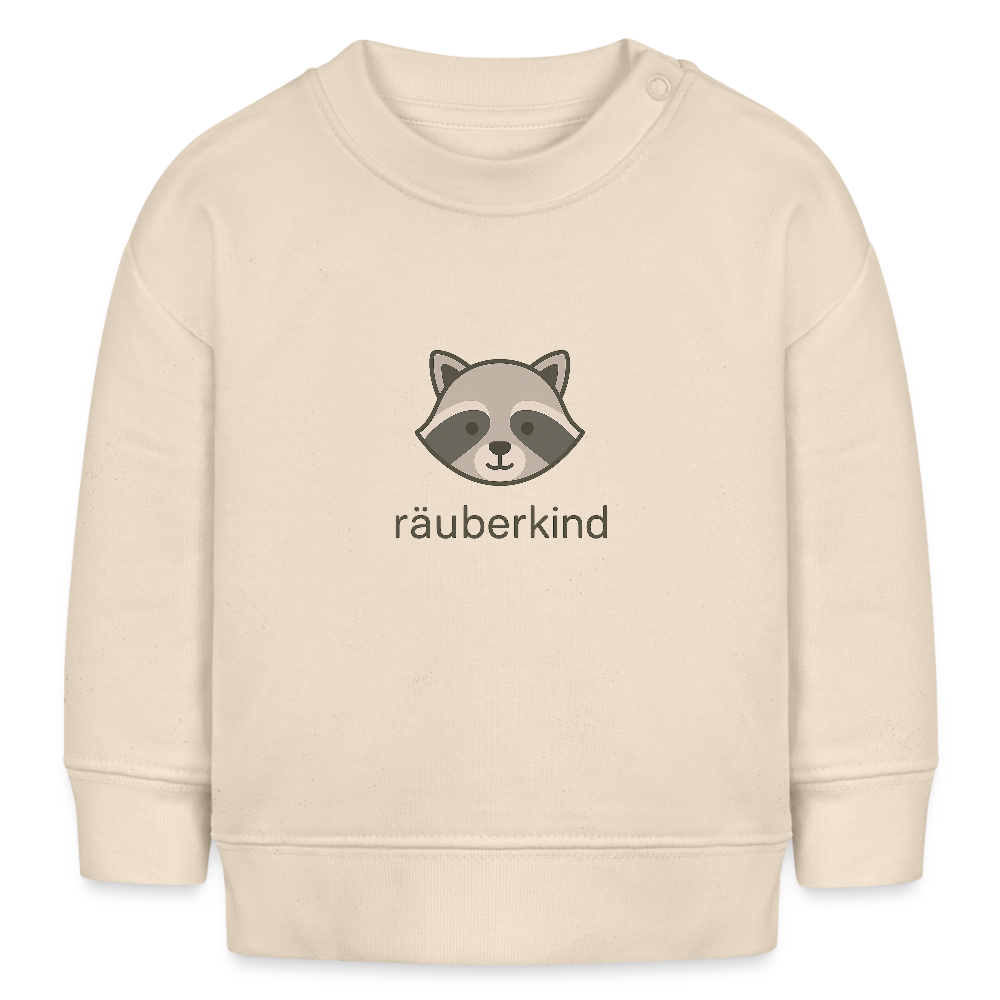 Bio-Sweatshirt "Waschbär" - Weißgrau