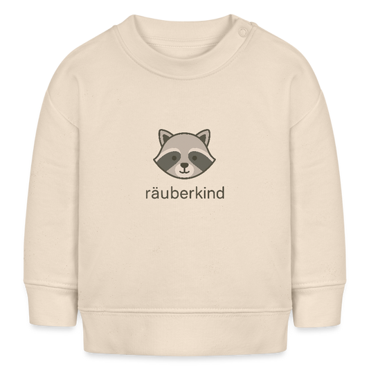 Bio-Sweatshirt "Waschbär" - Weißgrau