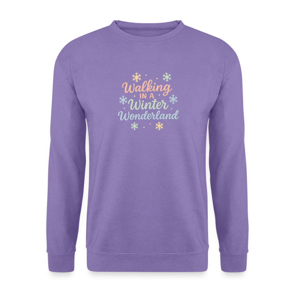 Unisex Pullover "Winter Wonderland" - Lavendel