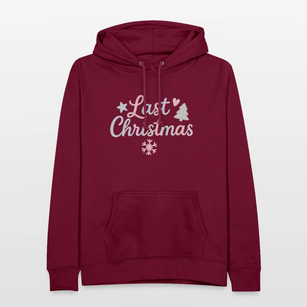 Frauen Hoodie "Last Christmas" - Bordeaux