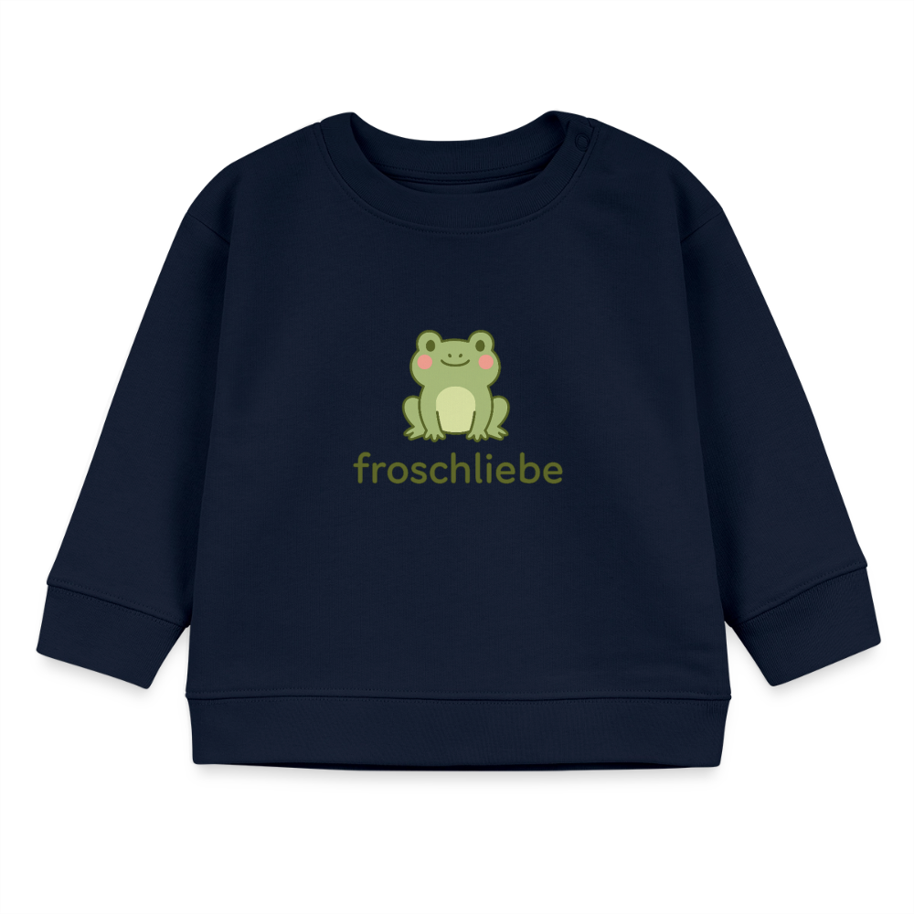 Bio-Sweatshirt "Frosch" - Navy
