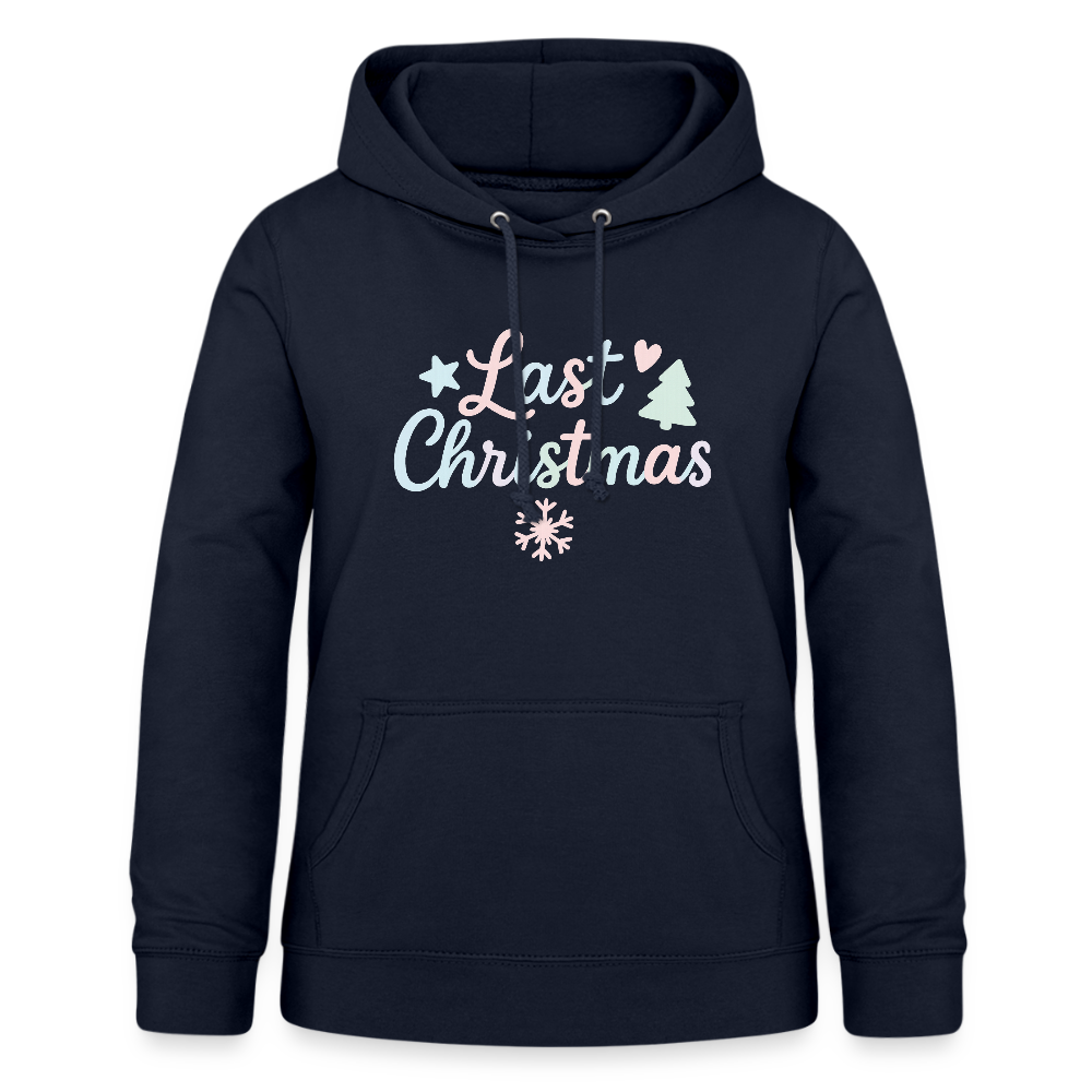 Frauen Hoodie "Last Christmas" - Navy