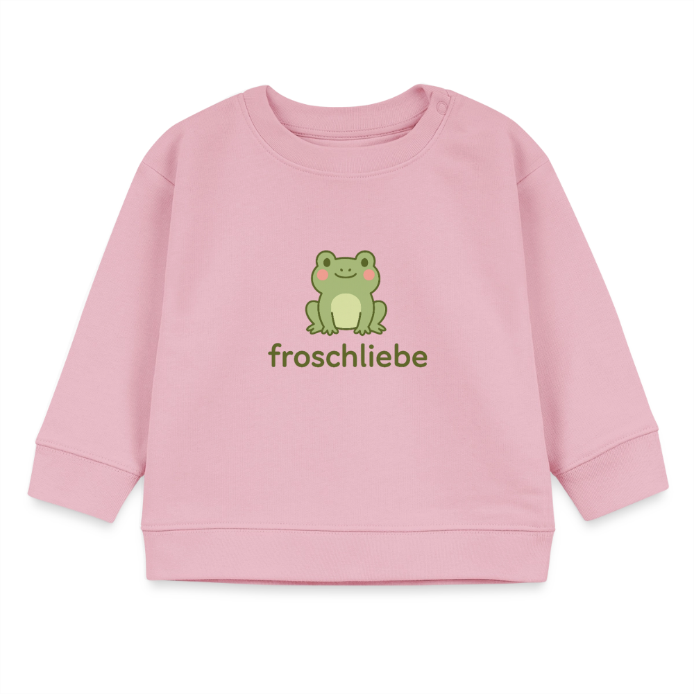 Bio-Sweatshirt "Frosch" - Hellrosa