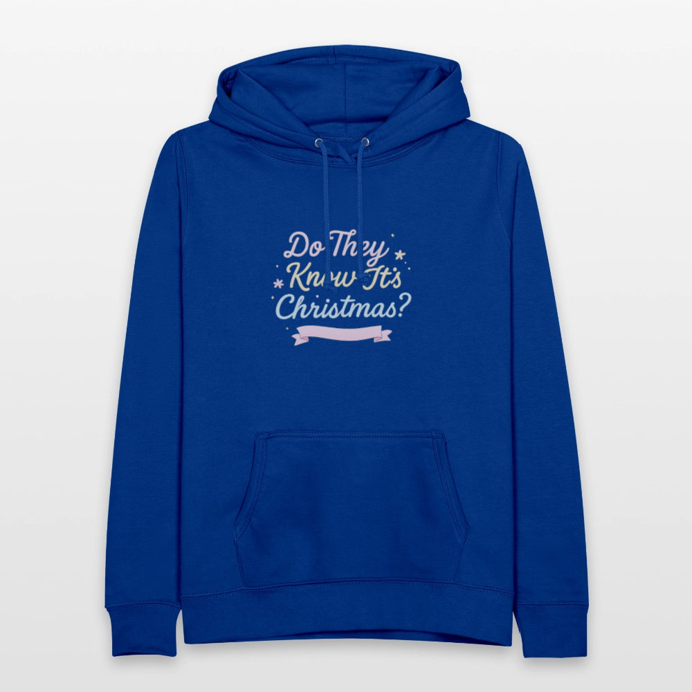 Frauen Hoodie "Do They Know It's Christmas?" - Royalblau