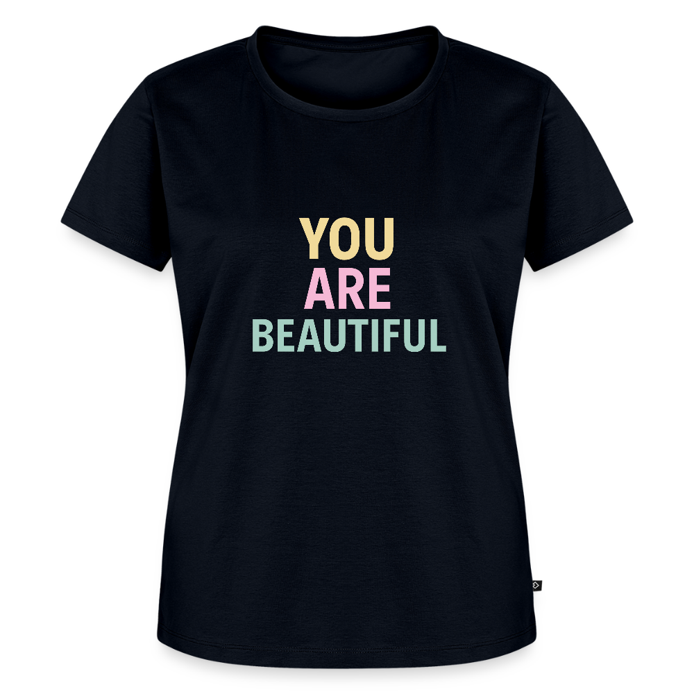 Frauen Premium T-Shirt "beautiful" - Navy
