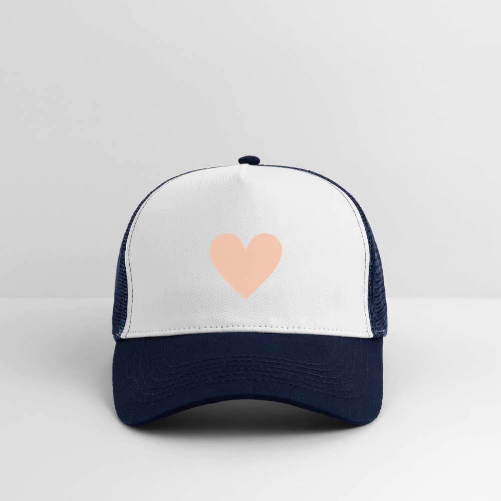 Cap "Herz" - Weiß/Navy