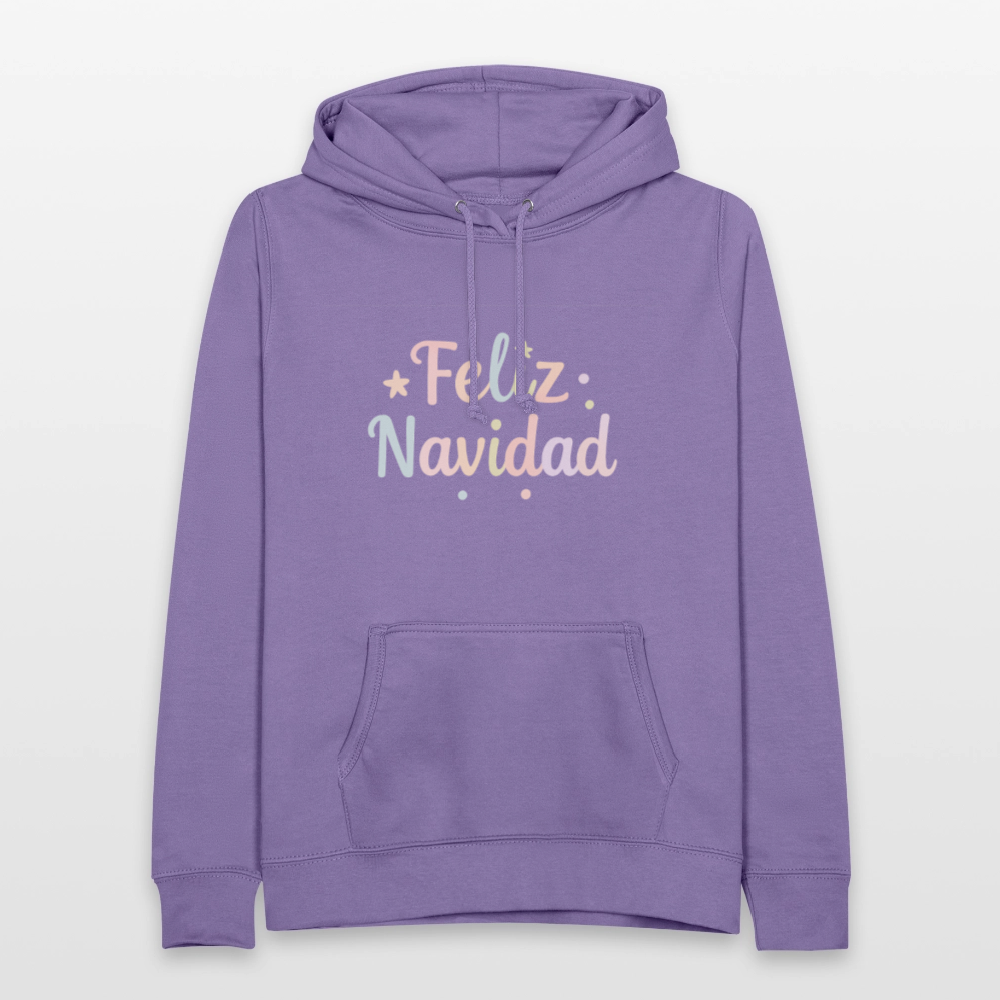 Frauen Hoodie "Feliz Navidad" - Lavendel