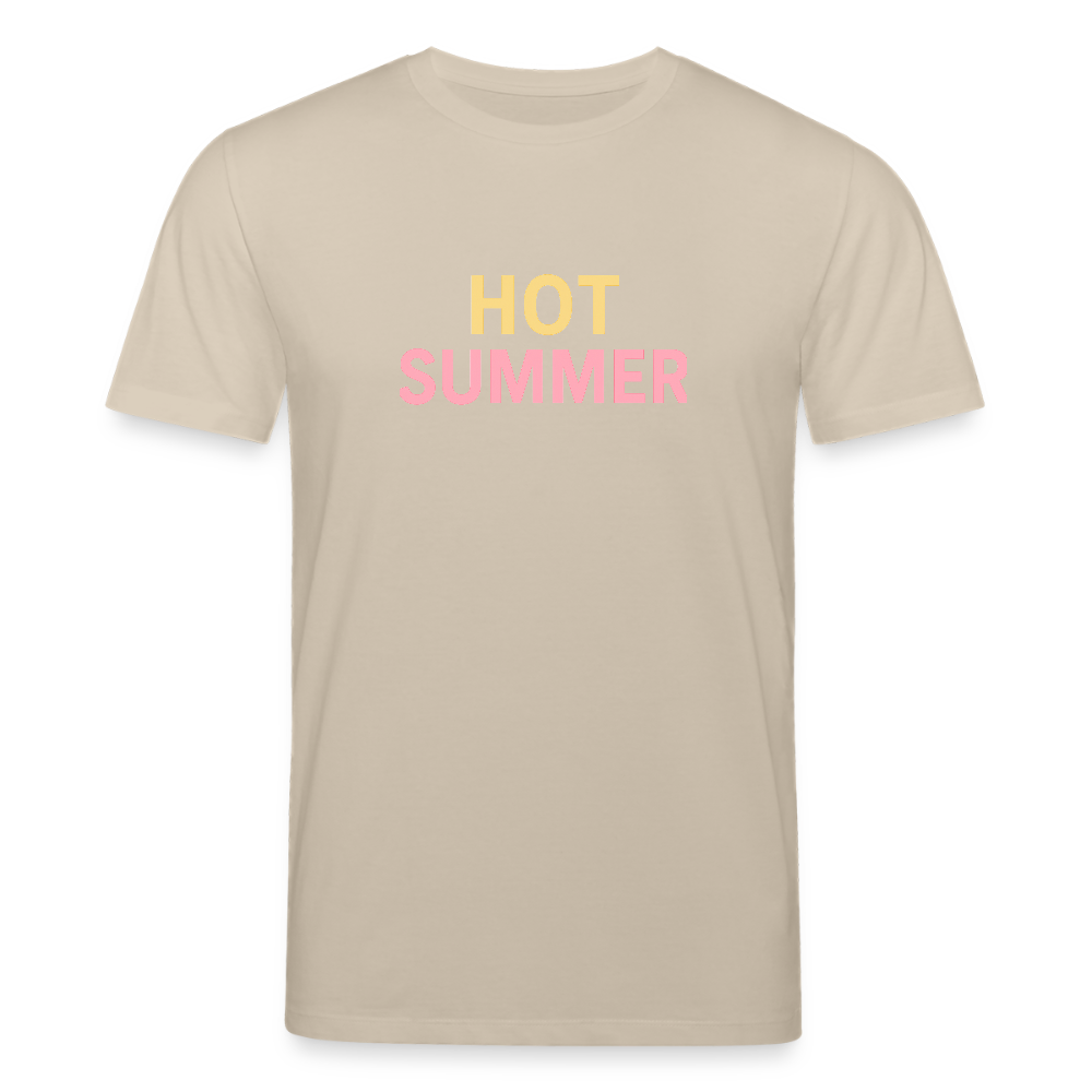 Unisex Bio-T-Shirt "hot summer" - Beige