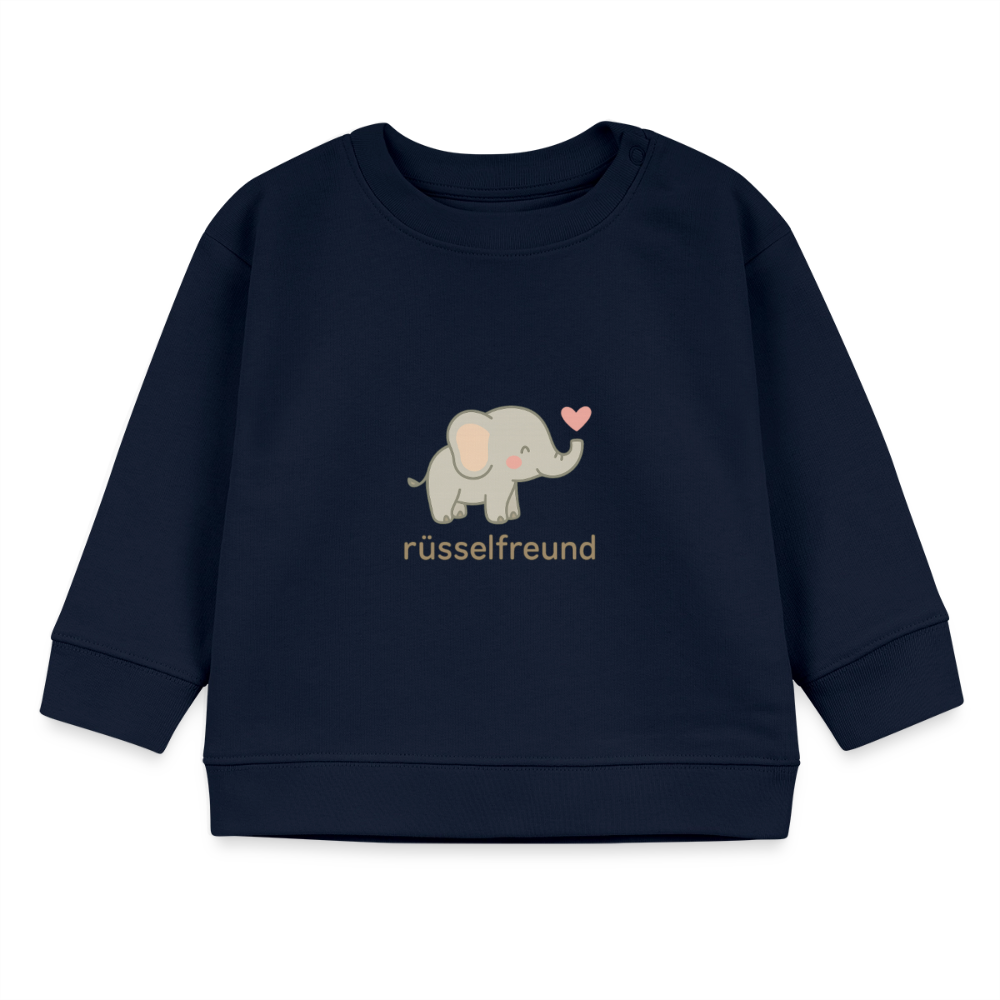 Bio-Sweatshirt "Elefant" - Navy
