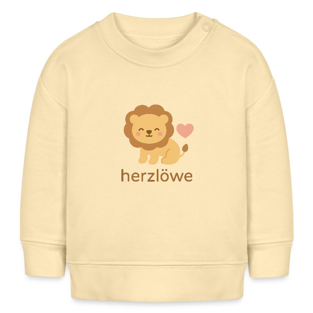 Bio-Sweatshirt "Löwe" - Creme