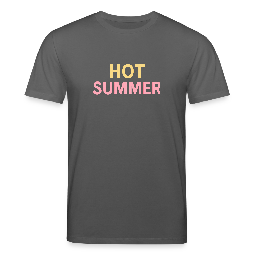 Unisex Bio-T-Shirt "hot summer" - Anthrazit