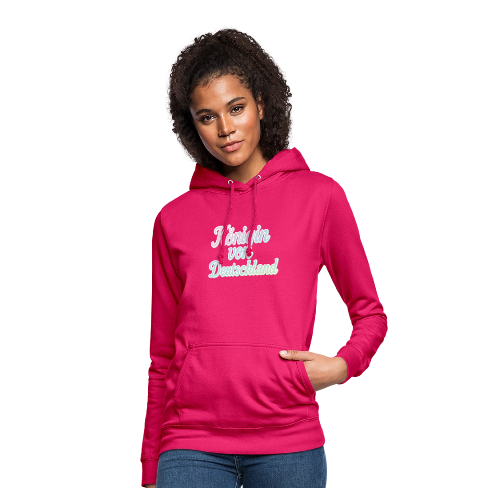 Frauen Hoodie "Königin von Deutschland" - dunkles Pink
