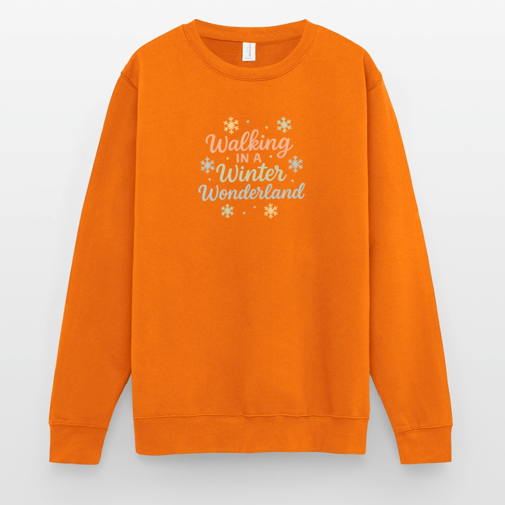 Unisex Pullover "Winter Wonderland" - Orange