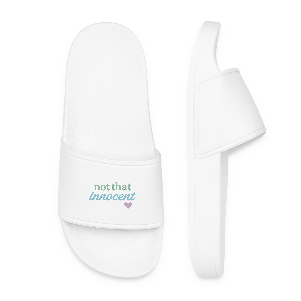 Frauen Badelatschen "not that innocent" - Weiß