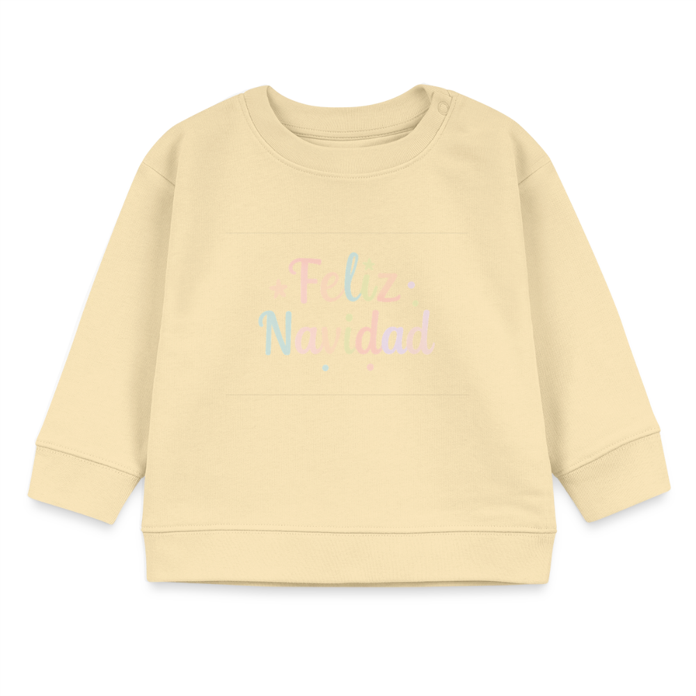 Bio-Sweatshirt "Feliz Navidad" - Creme
