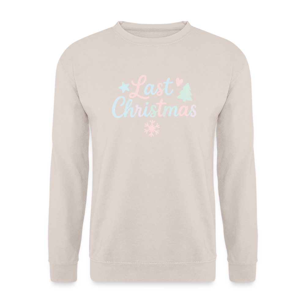 Unisex Pullover "Last Christmas" - Sand