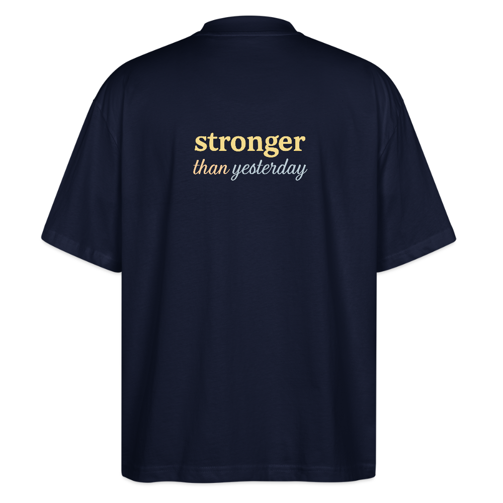Oversized Shirt "Britney stronger" - Navy