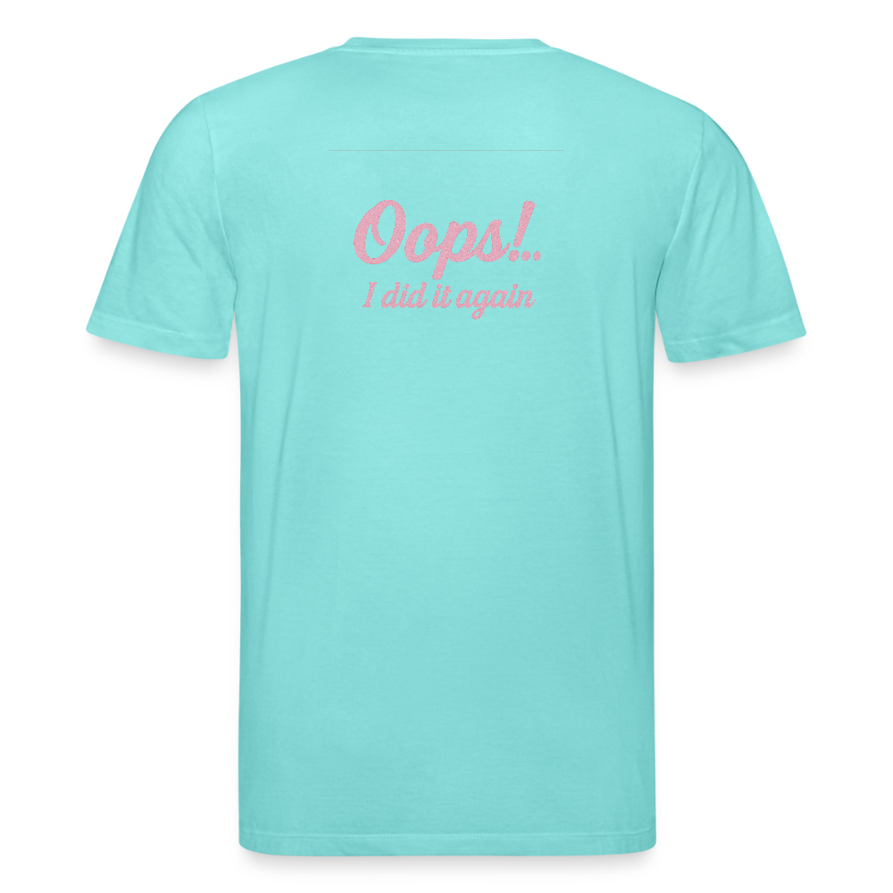 Unisex Bio-T-Shirt "Oops! I did it again" - Poolblau