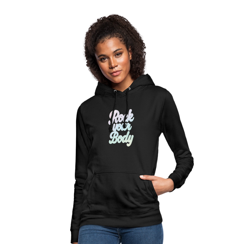 Frauen Hoodie "Rock your Body" - Schwarz