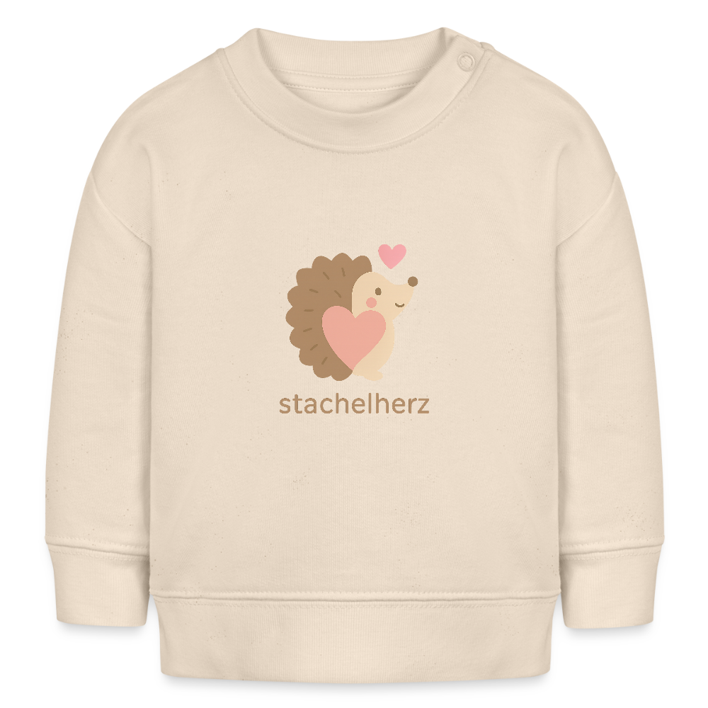 Bio-Sweatshirt "Igel" - Weißgrau