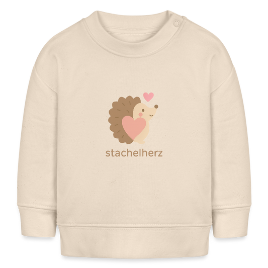 Bio-Sweatshirt "Igel" - Weißgrau