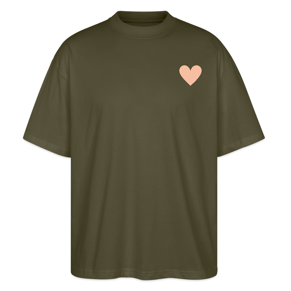 Oversized Shirt "Let's get loud" - Khaki