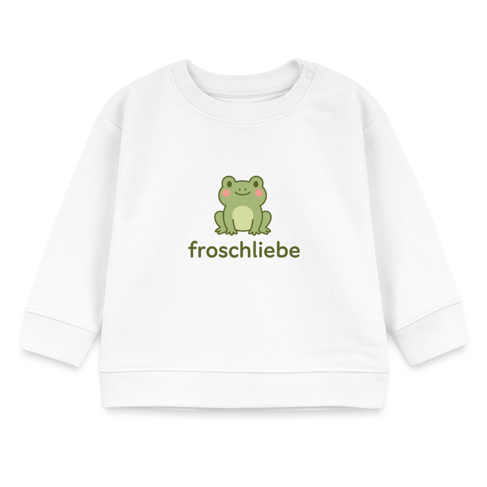 Bio-Sweatshirt "Frosch" - Weiß
