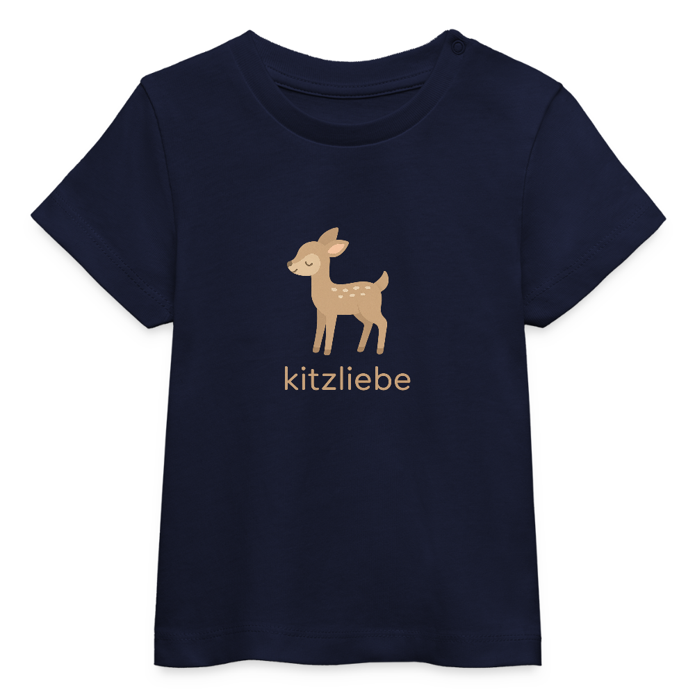 Baby Bio-T-Shirt "Reh" - Navy